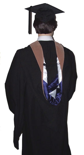 master's cap and gown